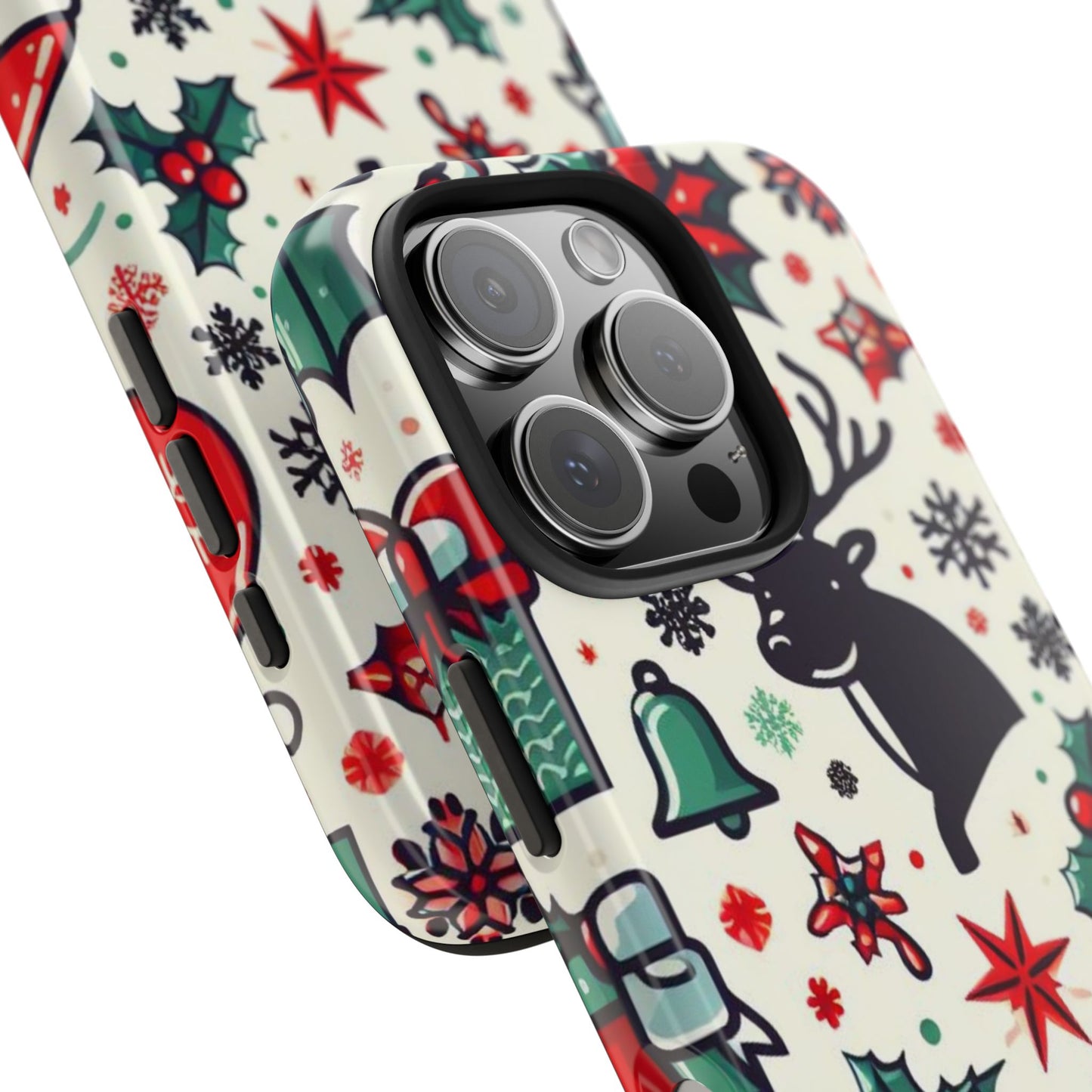 Cartoon Christmas Cheer – iPhone Case