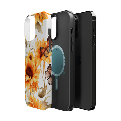 Sunflower & Monarch Garden - MagSafe iPhone Series Case