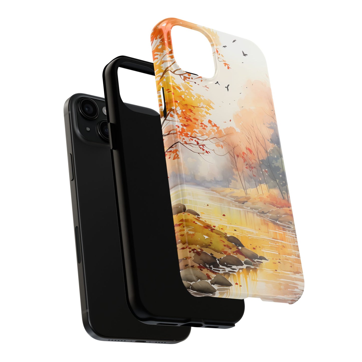 Autumn River Serenity – iPhone Case