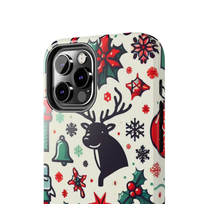 Cartoon Christmas Cheer – iPhone Case