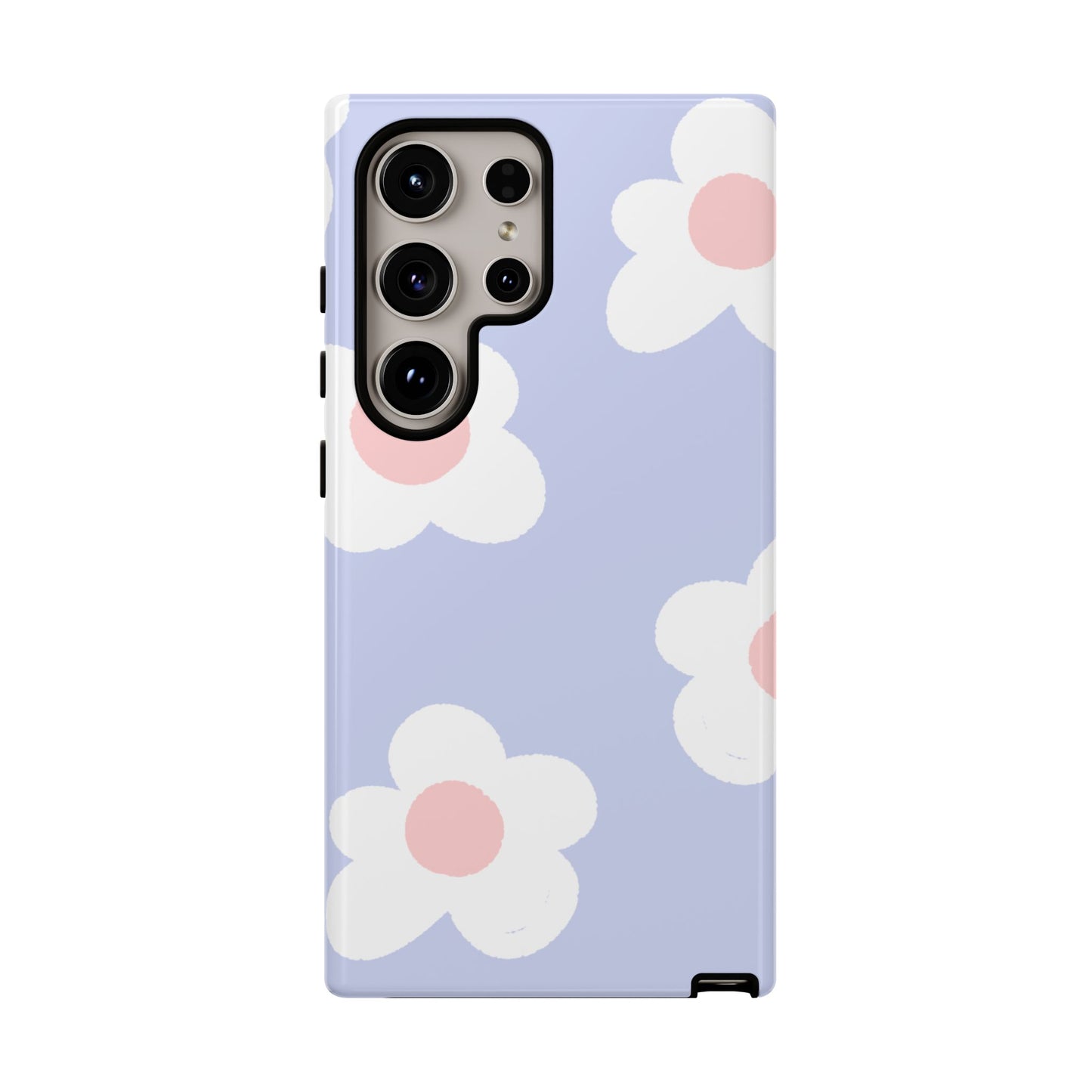 Retro Daisy Pastel Tough Samsung Galaxy Case – Durable Design with Soft Matte Finish