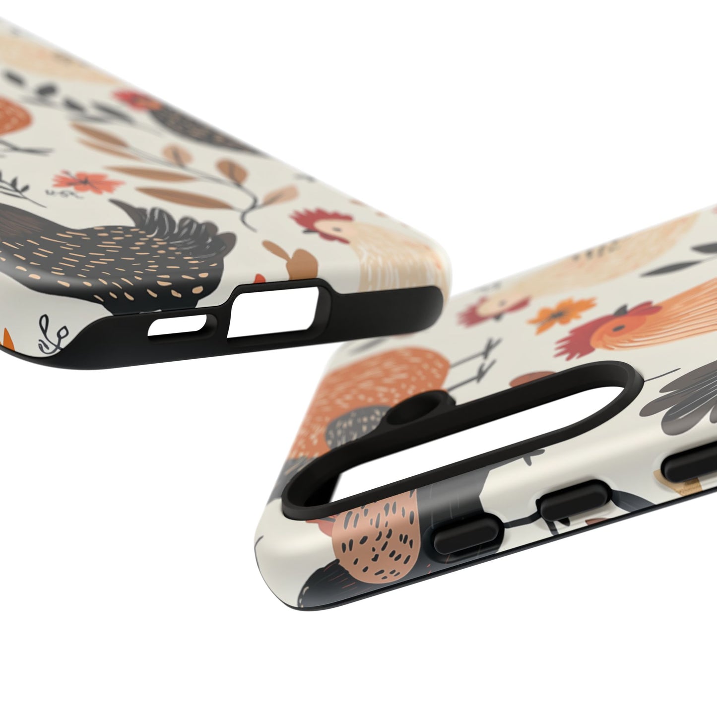 Samsung Galaxy Case: Cluckin' Vintage – Chickens & Leaves