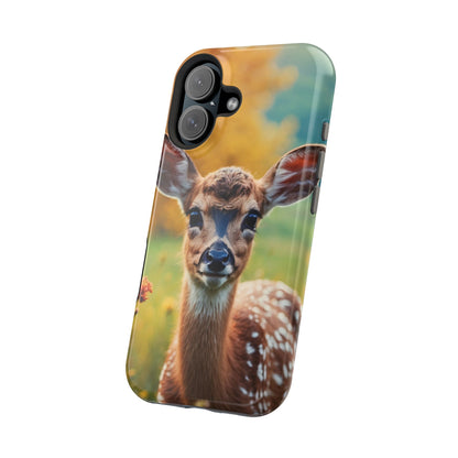 MagSafe-Compatible iPhone Case – Golden Meadow Fawn