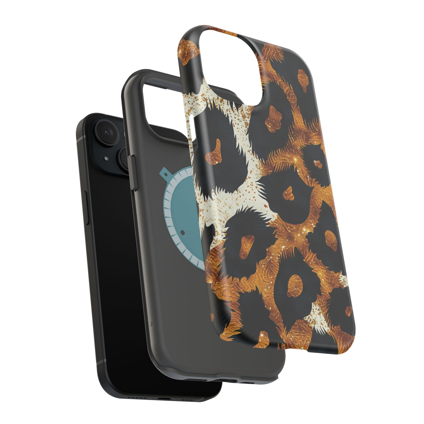 Safari Noir Gold Leopard iPhone Case