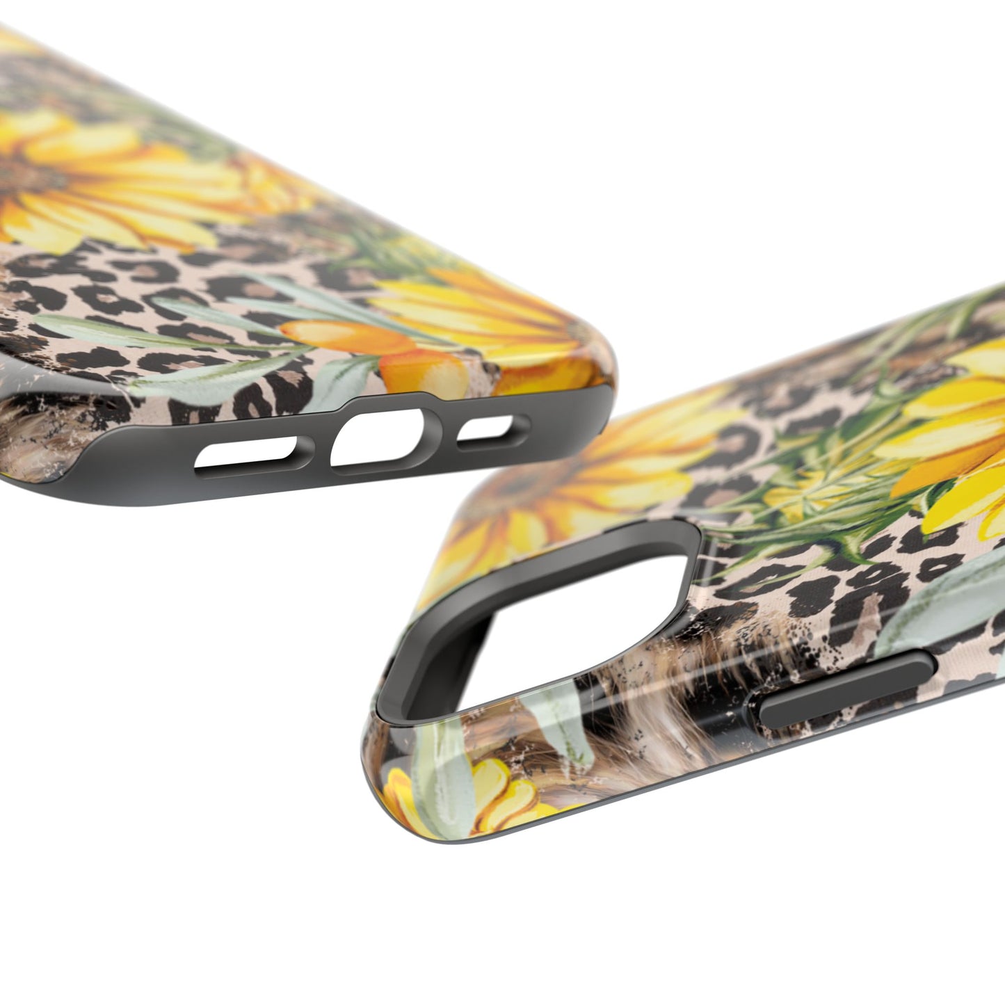 Leopard Sunflower Chic - MagSafe  iPhone Series Case