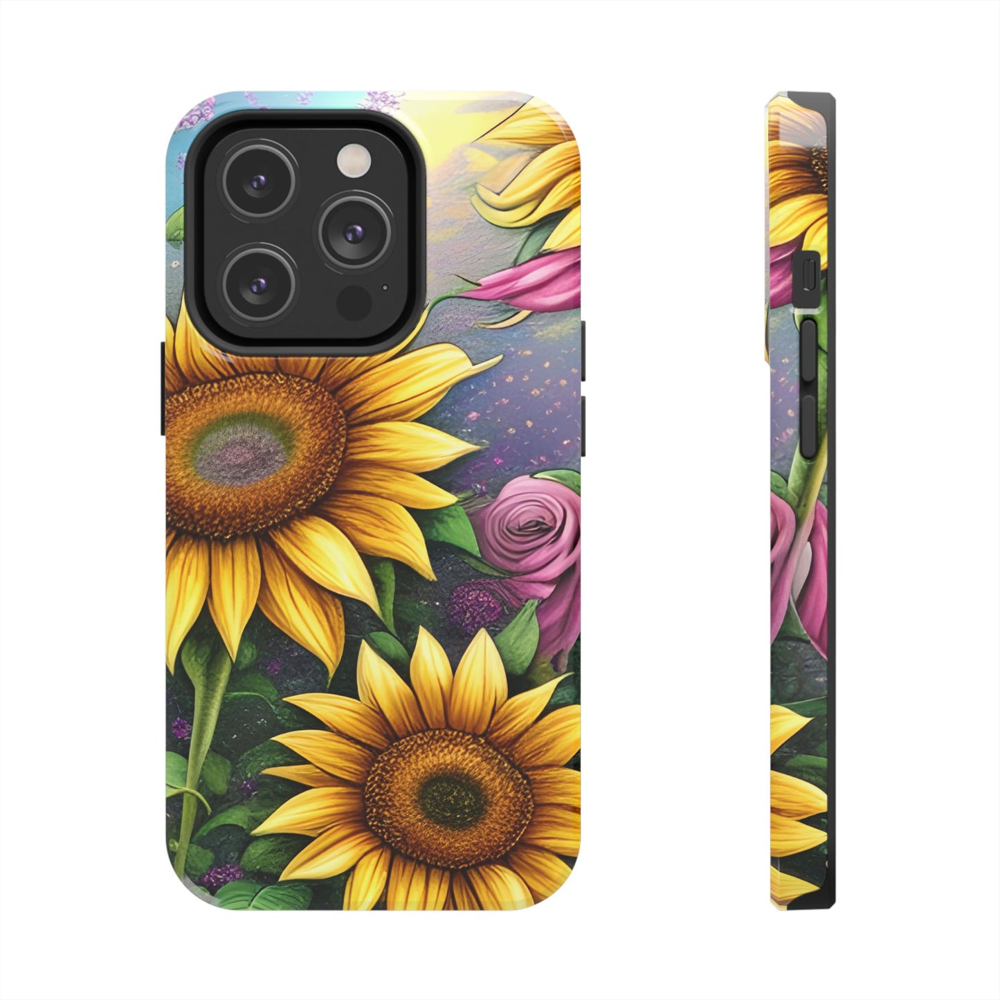 Whimsical Sunflower & Rose Garden - iPhone Series Case