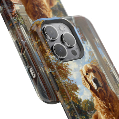 Golden Retriever Autumn Serenity - MagSafe iPhone Series Case