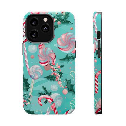 Candy Cane & Peppermint Holiday Delight – MagSafe iPhone Series Case