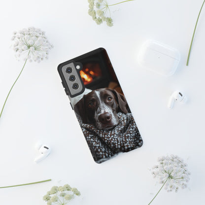 Relaxed German Shorthaired Pointer Samsung Galaxy Case – Rustic Charm Protective Cover