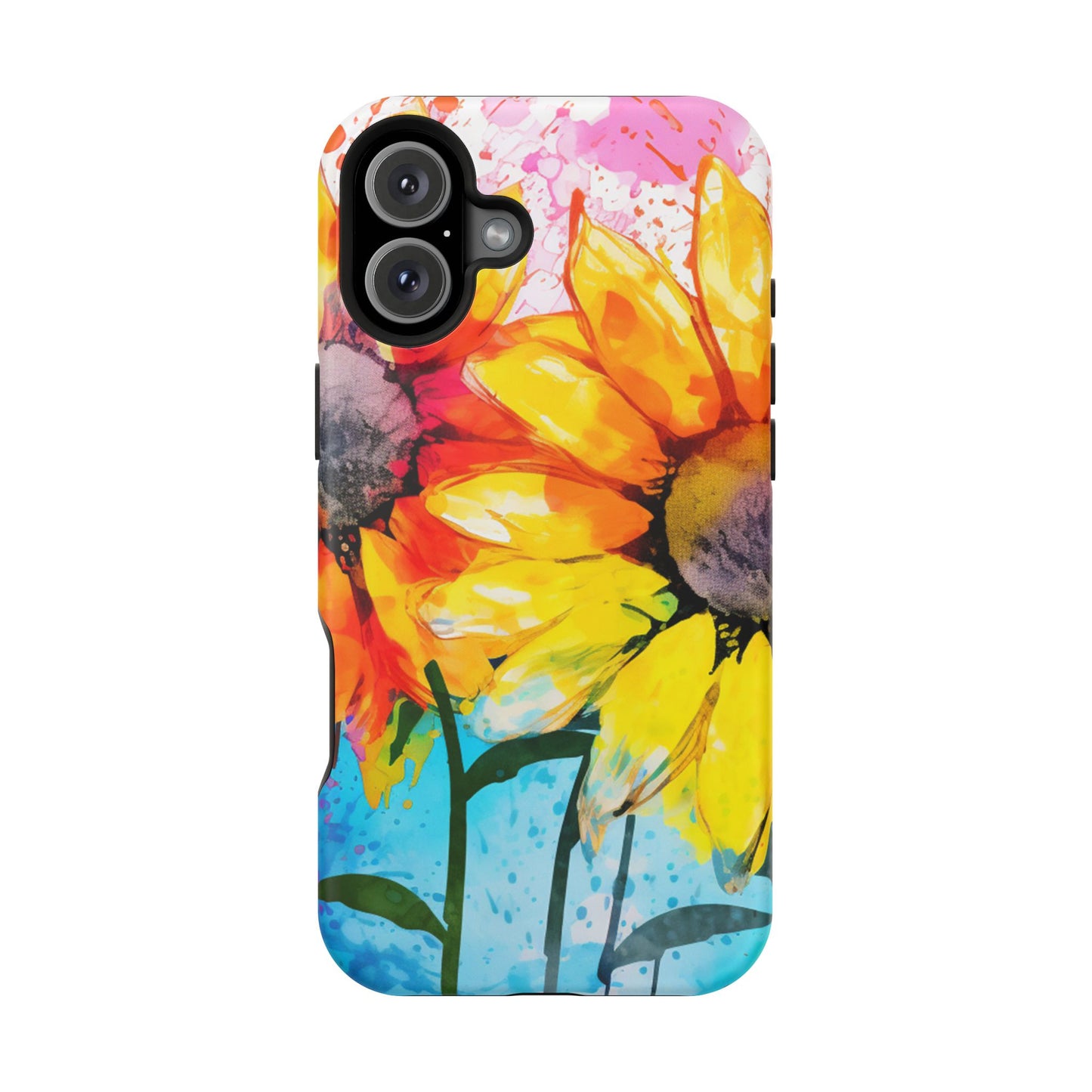 Bold Watercolor Sunflowers - MagSafe iPhone Series Case