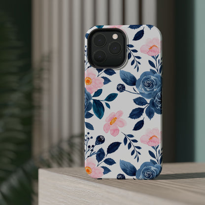 Pastel Garden Charm – MagSafe Case with Soft Watercolor Floral Print