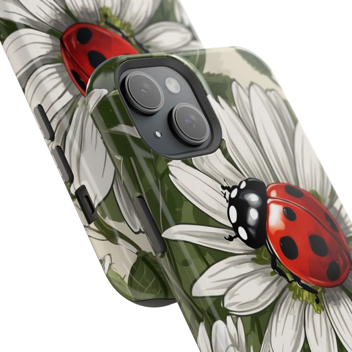 Ladybug & Daisy Garden Charm - MagSafe iPhone Case