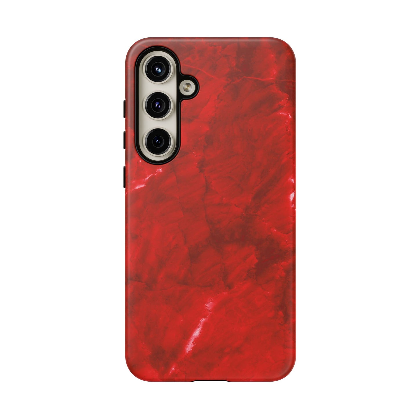 Bold Red Marble Samsung Galaxy Case – Luxe Modern Design with Vibrant Finish