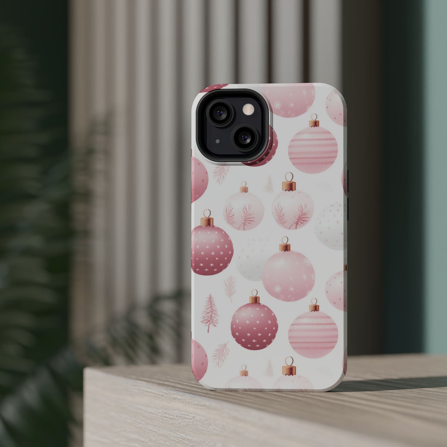 MagSafe iPhone Case: Merry in Pink – Christmas Balls