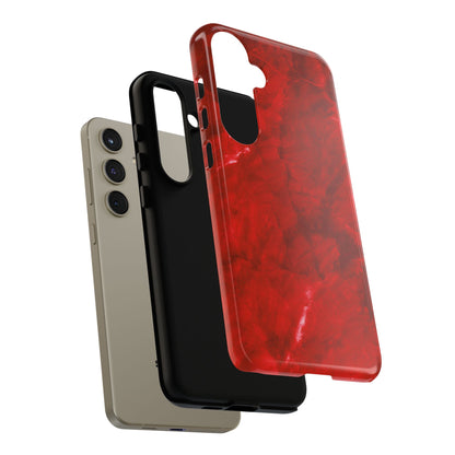 Bold Red Marble Samsung Galaxy Case – Luxe Modern Design with Vibrant Finish