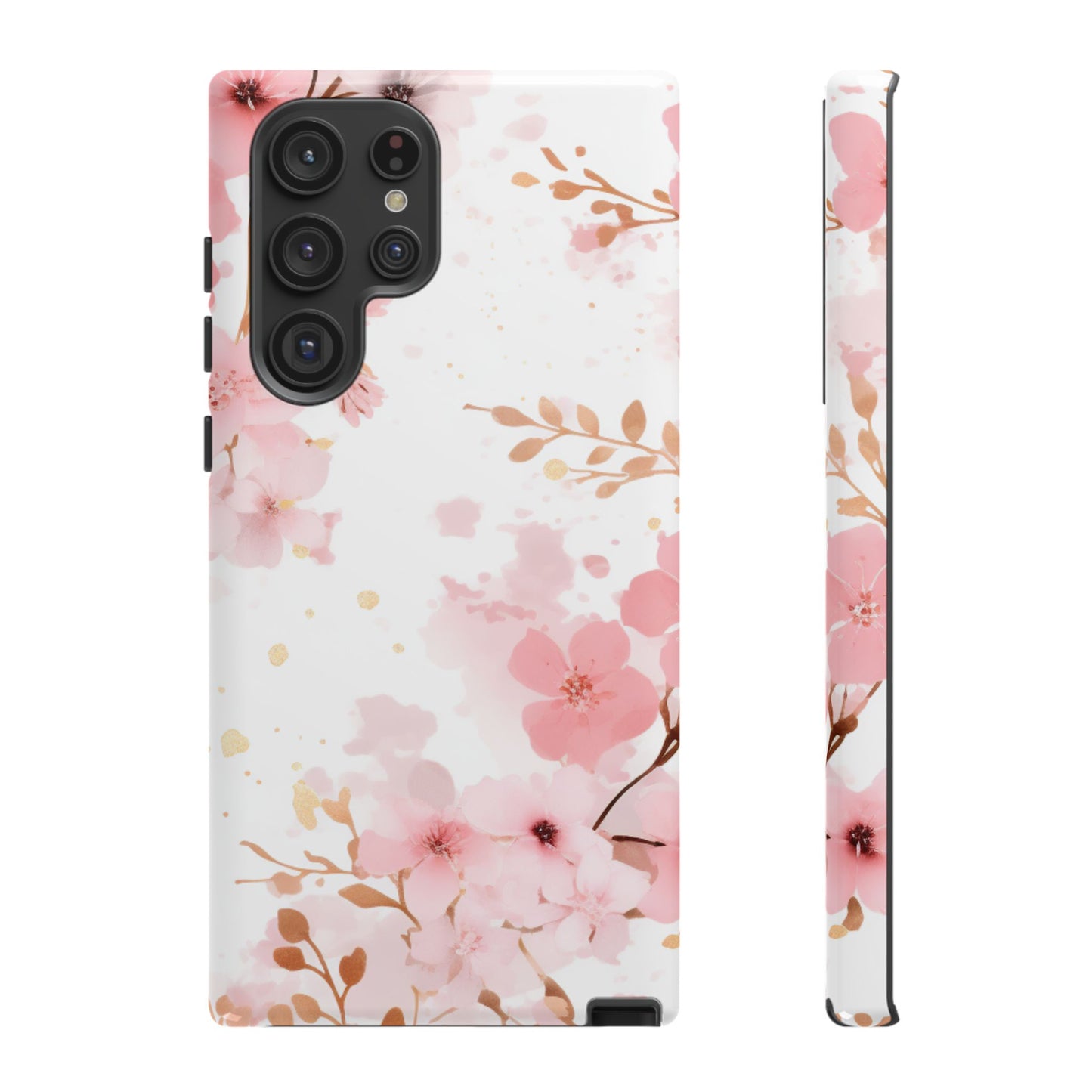 Soft Pink Cherry Blossom Samsung Galaxy Case – Elegant Floral Design