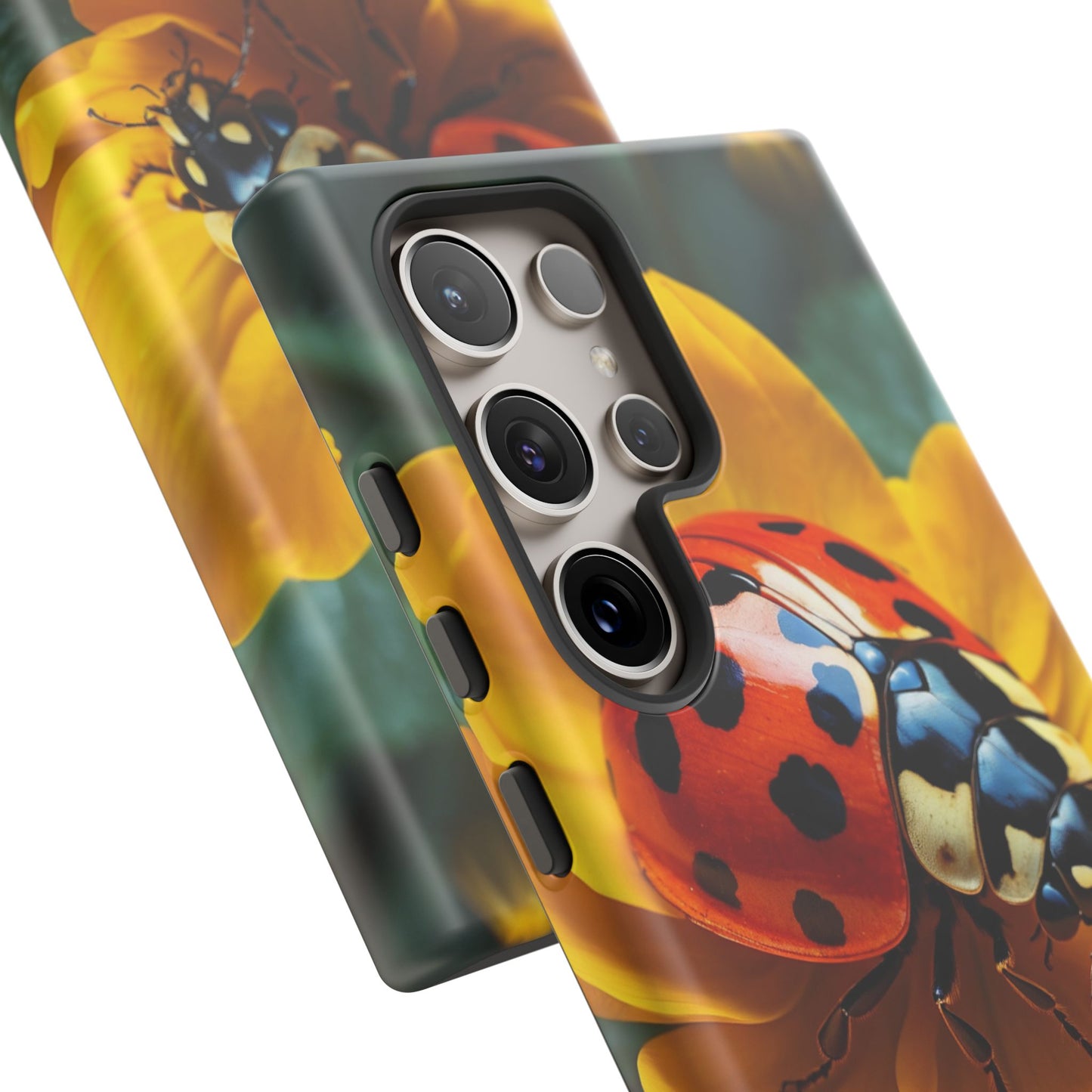 Golden Blooms & Ladybug Charm - Samsung Galaxy Case