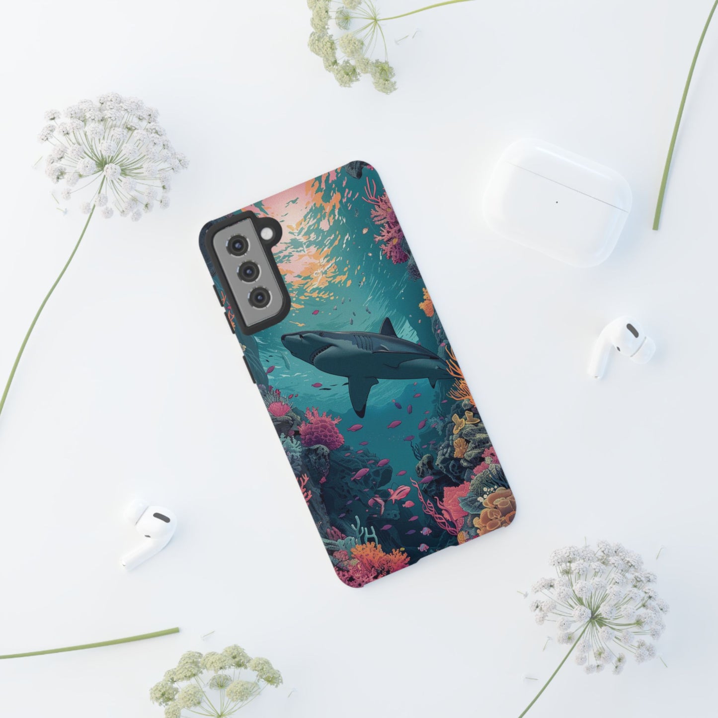 Ocean Shark Coral Reef iPhone Case