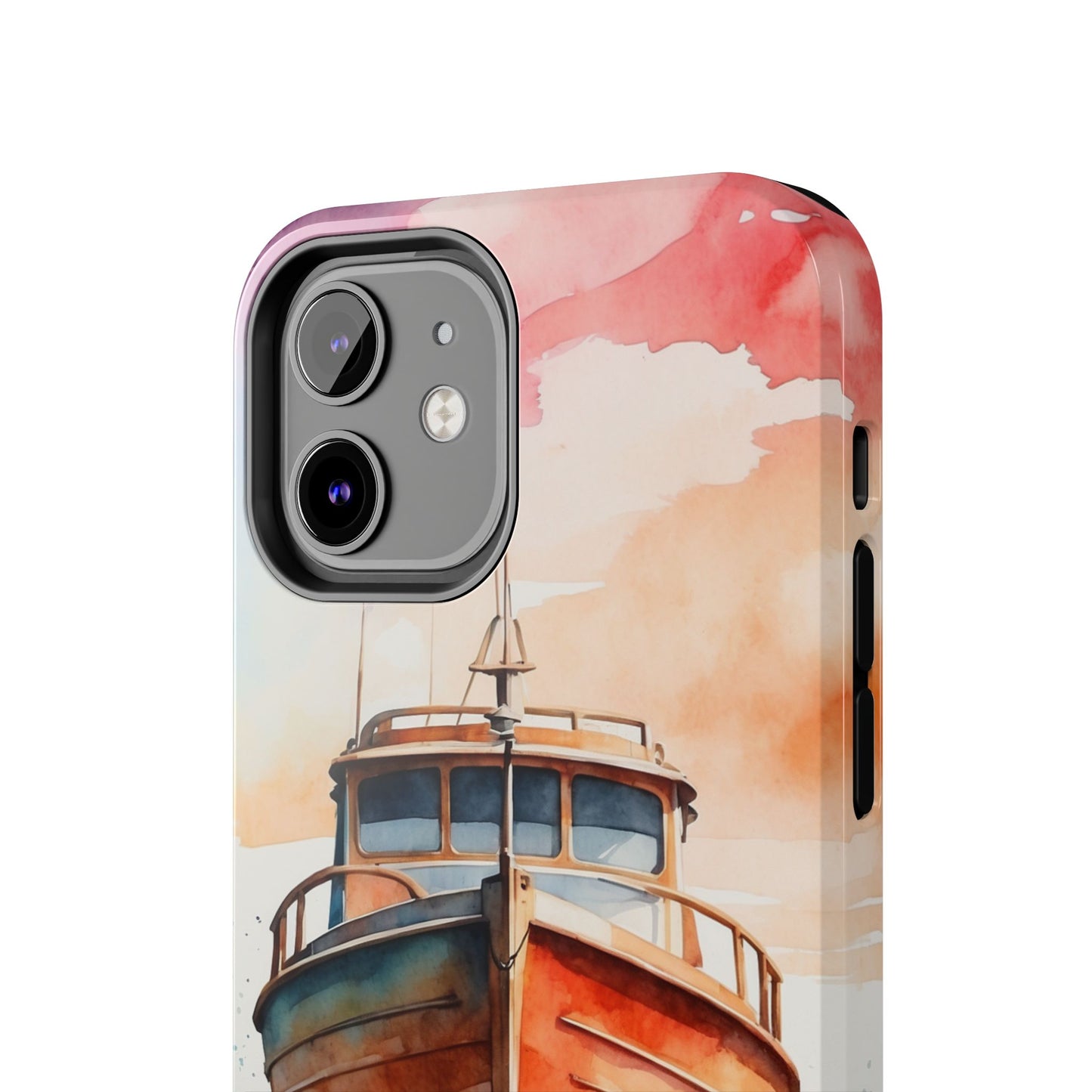 Sunset Sail Watercolor Boat – iPhone Series Case