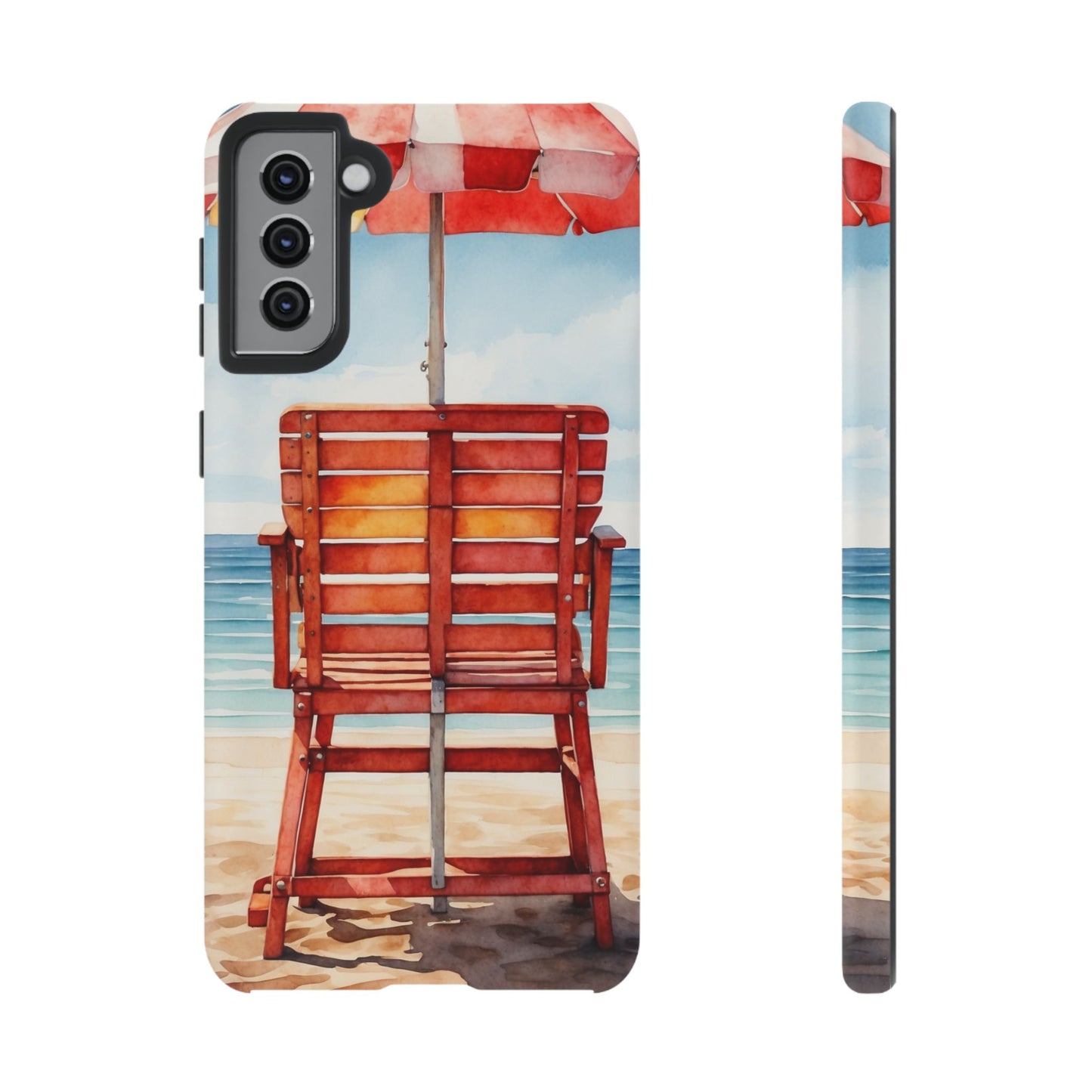 Beachfront Sunset Lounge Samsung Galaxy Case – Rearview Edition