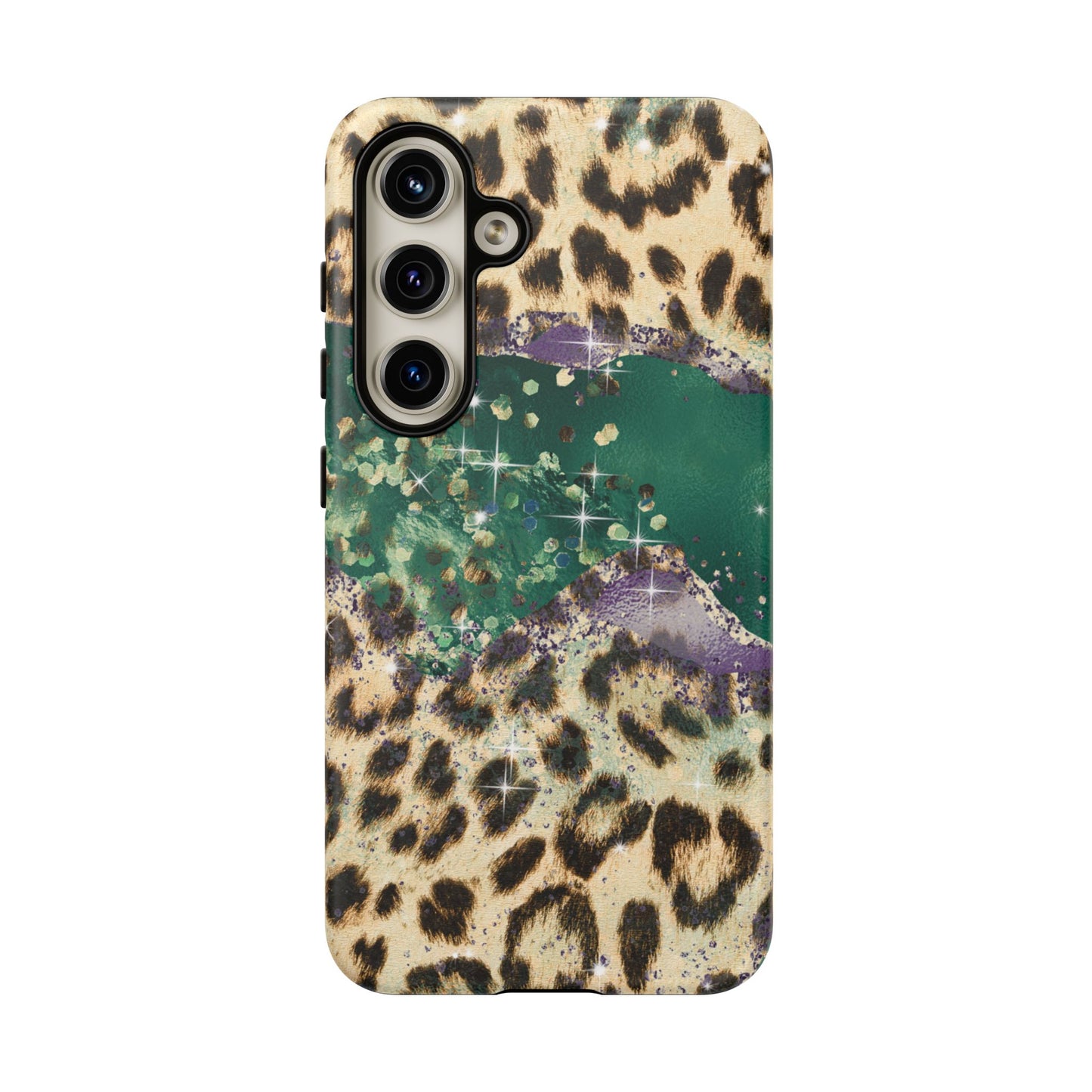 Emerald Glitter Leopard Print - iPhone Series Case