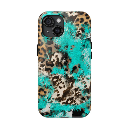 Aqua Splash Leopard - iPhone Series Case