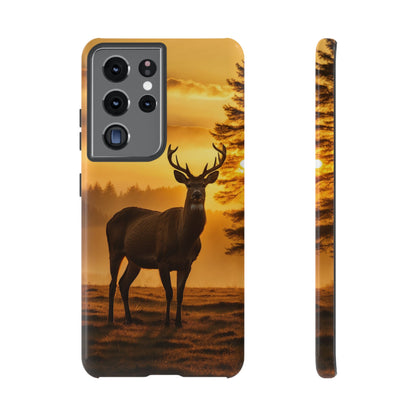 Sunset Majesty: Regal Stag – Samsung Galaxy Case