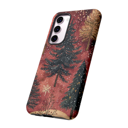 Rustic Red Winter Forest - Samsung Galaxy Series Case