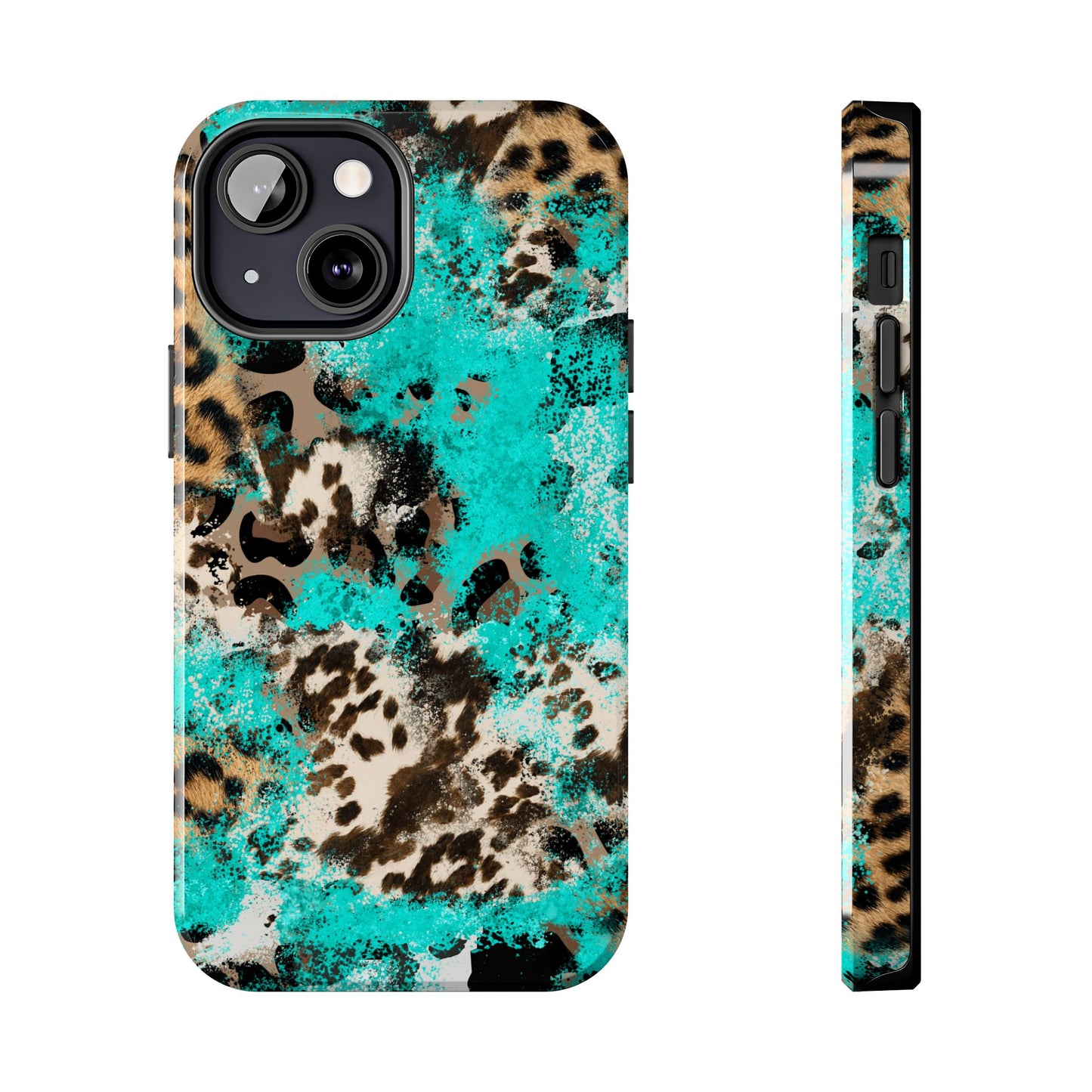 Aqua Splash Leopard - iPhone Series Case