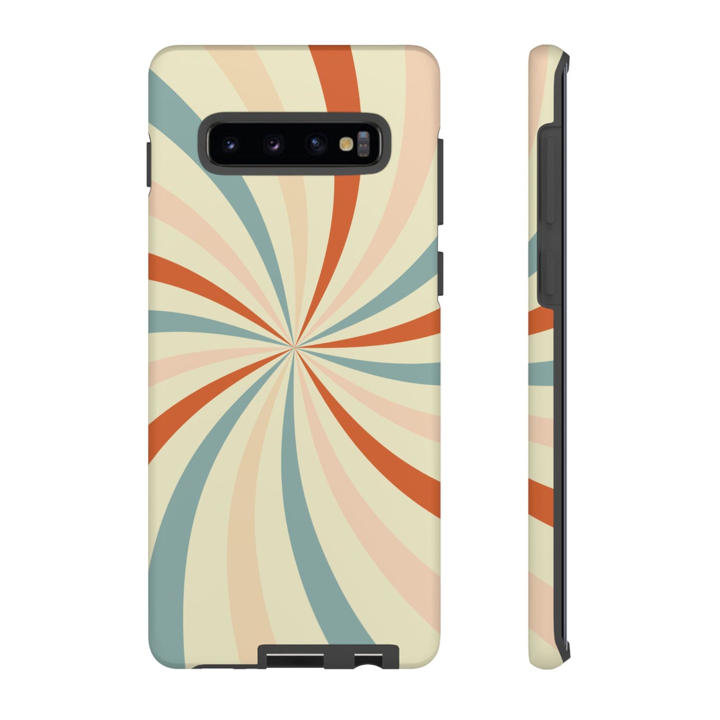 Retro Swirl Samsung Galaxy Case – Durable, Vintage-Inspired Design with Dual-Layer Protection