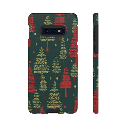 Retro Christmas Trees Pattern - Samsung Galaxy Series Case