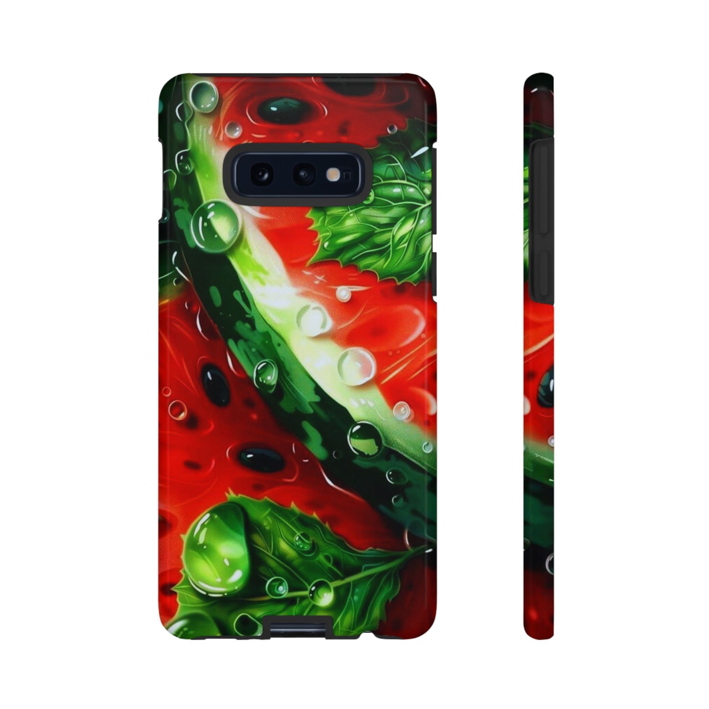 Juicy Watermelon & Mint Samsung Galaxy Case – Tough Dual-Layer, Vibrant Summer Design