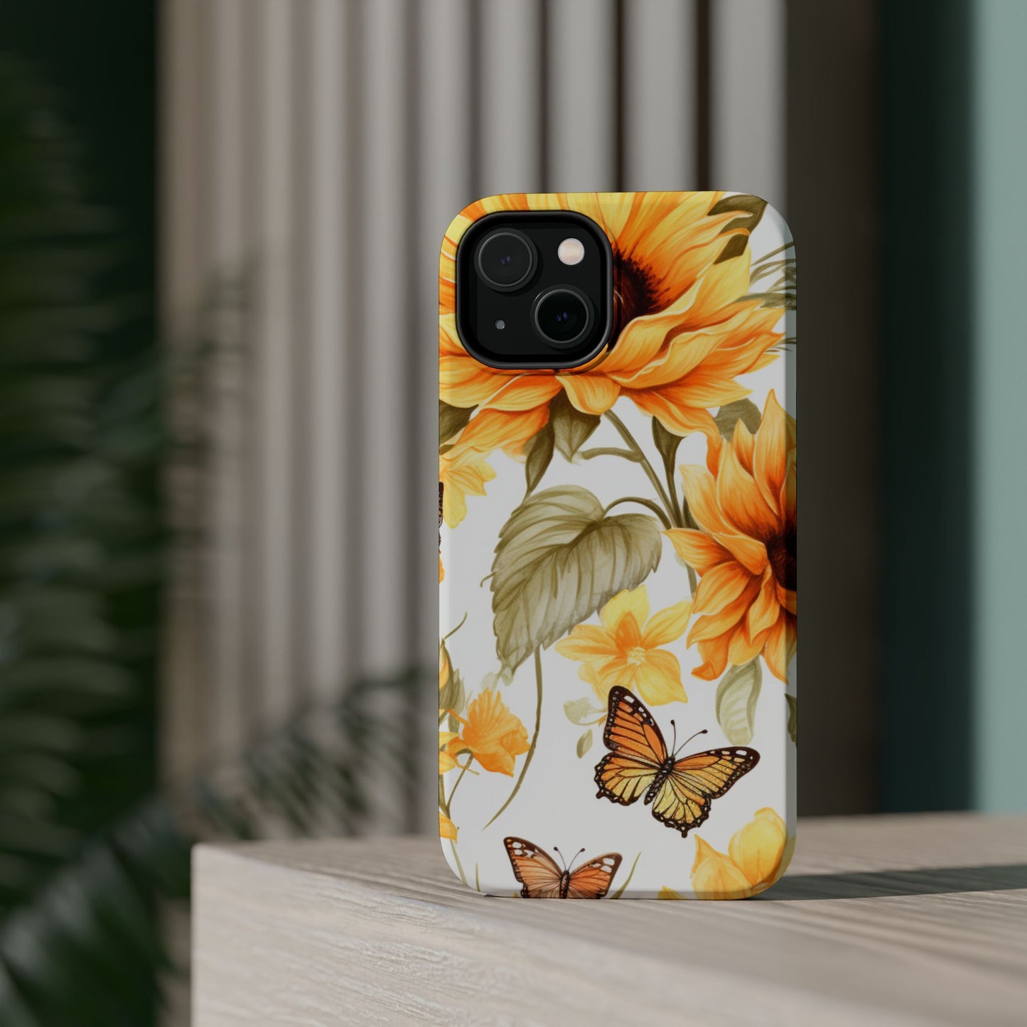 Sunflower & Butterfly Bliss - MagSafe iPhone Series Case