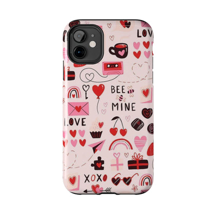 iPhone Case: Bee Mine Love Doodles