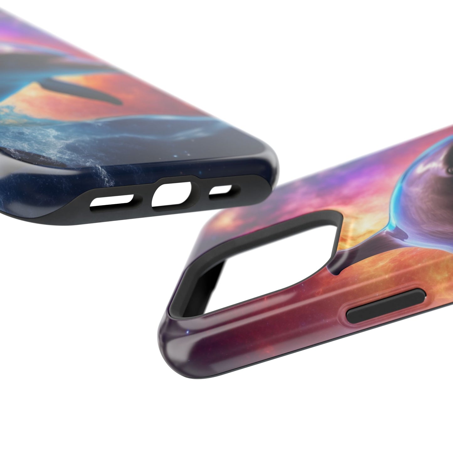 Cosmic Dolphin Galaxy Art - MagSafe-Compatible Case