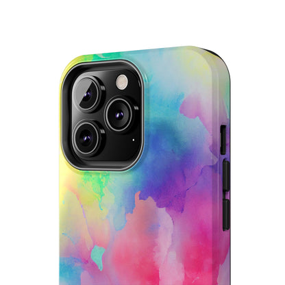 Pastel Watercolor Dream iPhone Case – Slim Profile, Glossy Finish