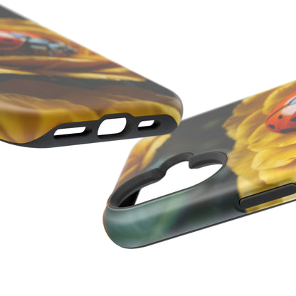 MagSafe iPhone Case: Ladybug on Yellow Petals