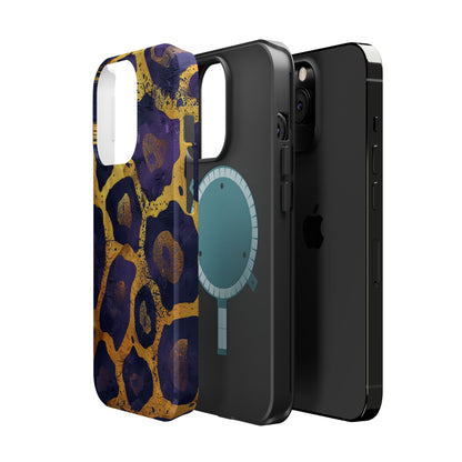 Regal Amethyst Leopard iPhone Case