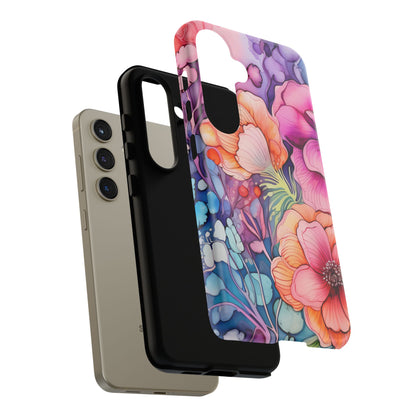 Bright Watercolor Floral Splash iPhone Series Case – Bold Artistic Design