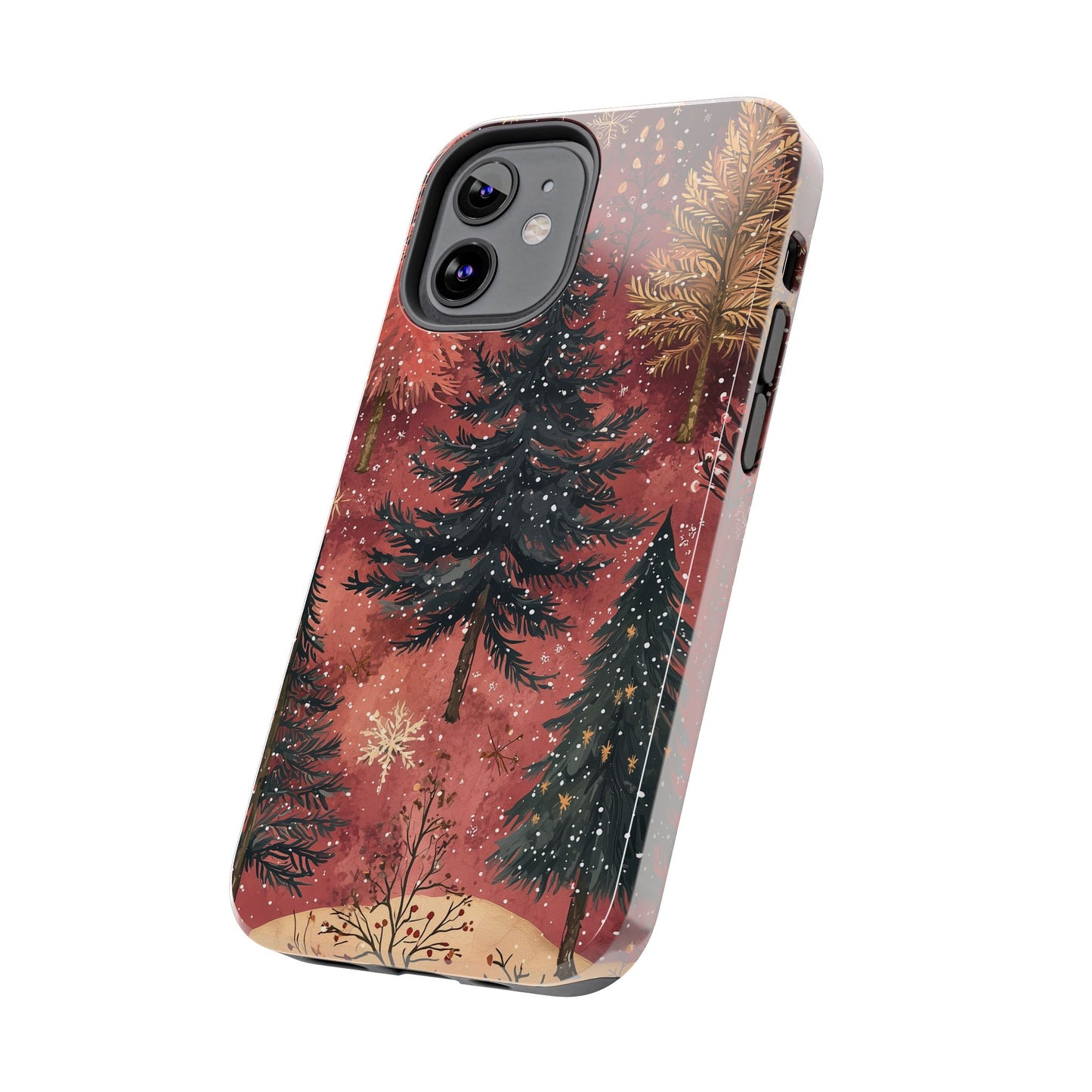 Rustic Red Winter Forest - iPhone Series Case