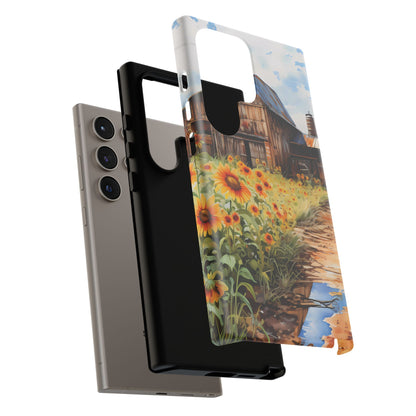 Sunflower iPhone Case  Rustic Farm Style