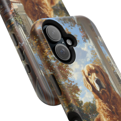 Golden Retriever Autumn Serenity - MagSafe iPhone Series Case