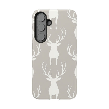 Minimalist Deer Silhouette Pattern – Samsung Galaxy Series Case