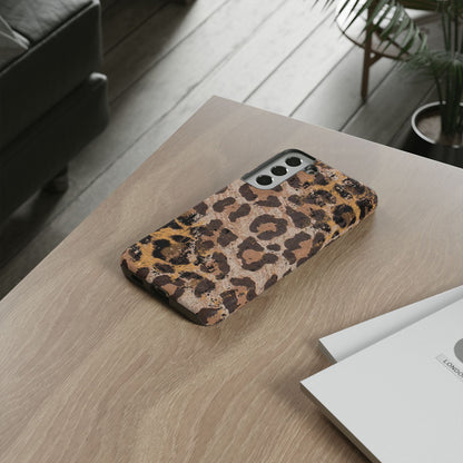 Vintage Distressed Leopard Print - Samsung Galaxy Series Case