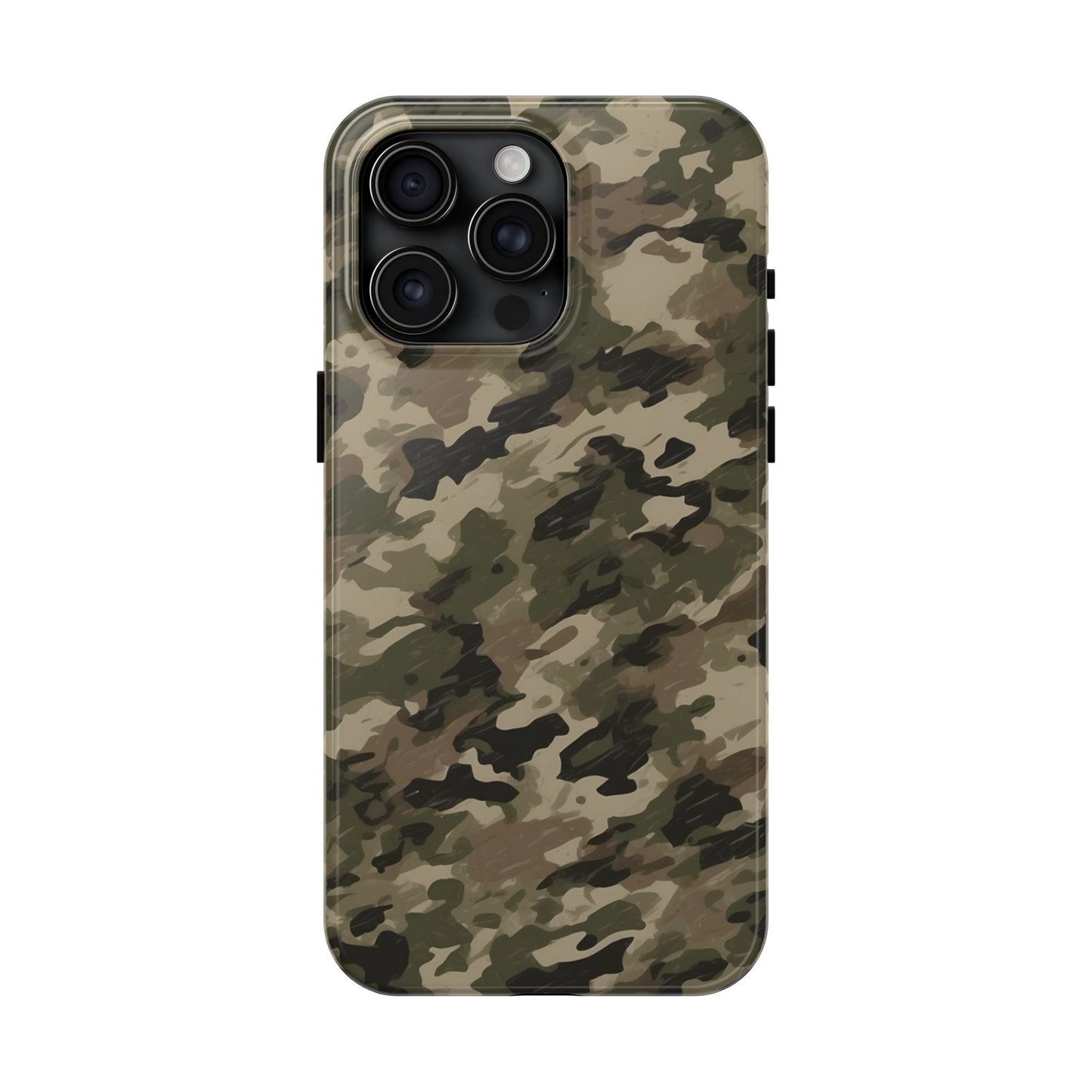 Classic Light Brown Camouflage – Durable iPhone Case with Timeless Design