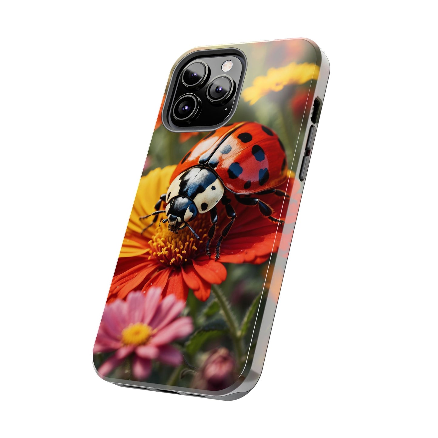 Ladybug on Orange Daisy - iPhone Series Case