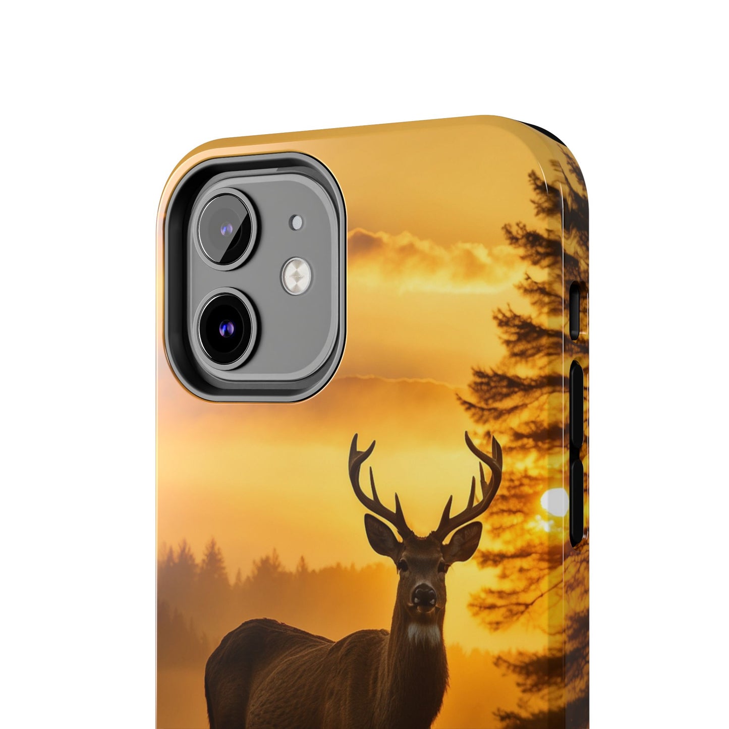 Sunset Majesty: Regal Stag – iPhone Case