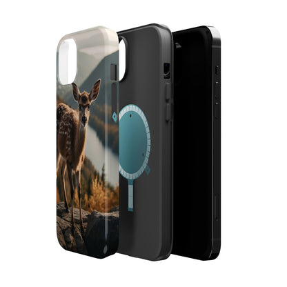 Whimsical Fawn in a Sunlit Forest MagSafe iPhone Case