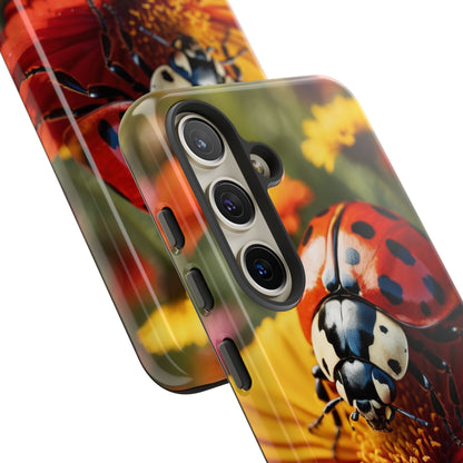 Ladybug on Orange Daisy - Samsung Galaxy Case