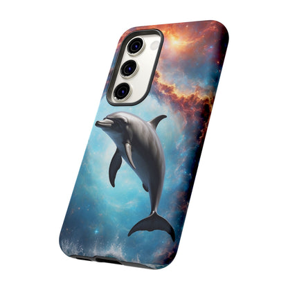 Cosmic Dolphin Space Vibes - Samsung Galaxy Case